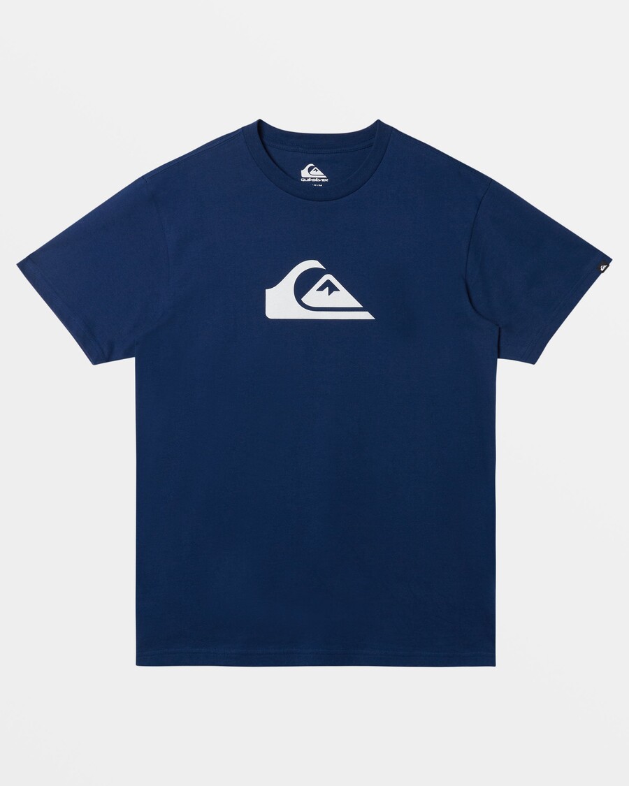 クイックシルバー コンプ ロゴ T シャツ - エステート ブルー