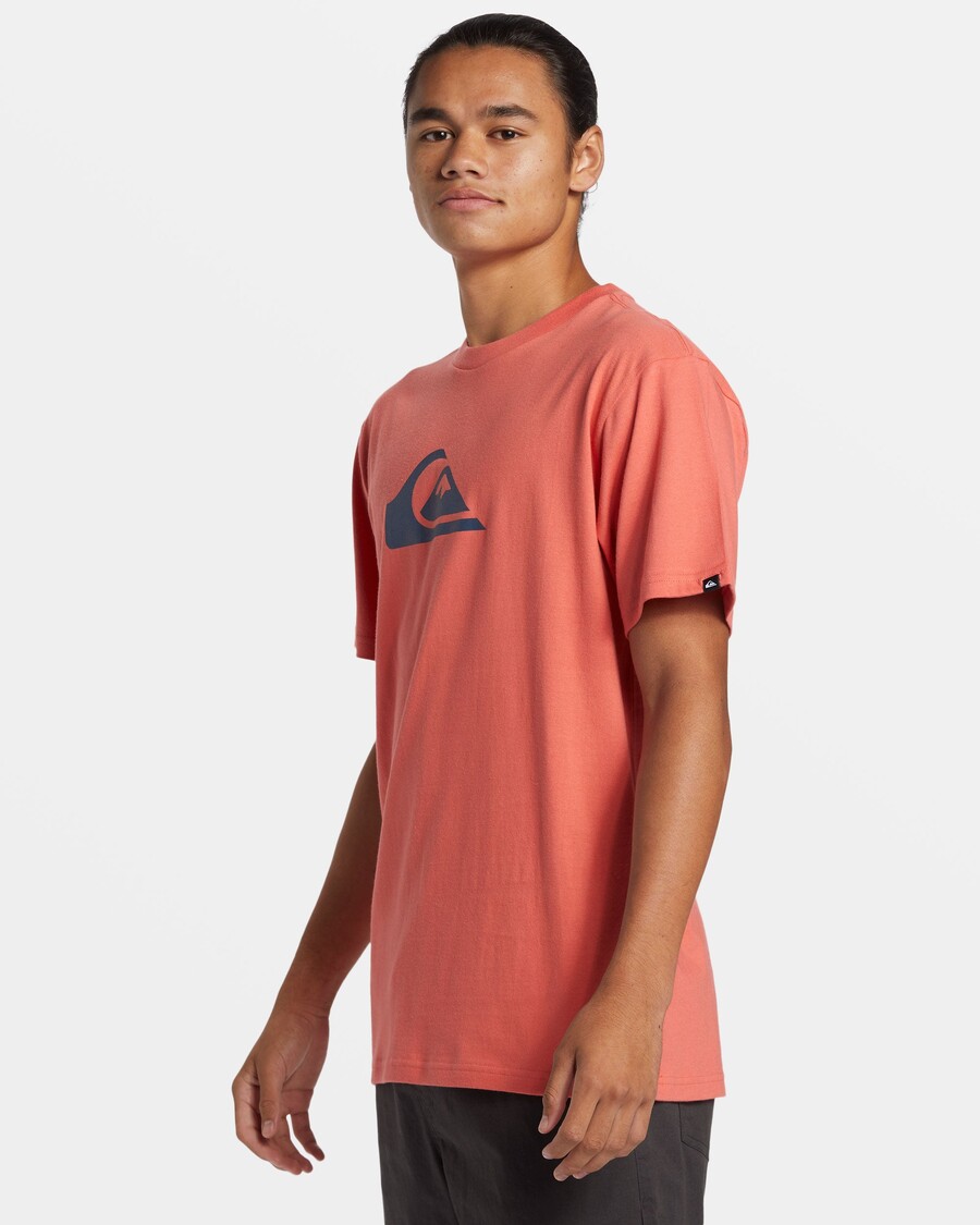 Quik Silver Comp Logo T-Shirt - Spiced Coral