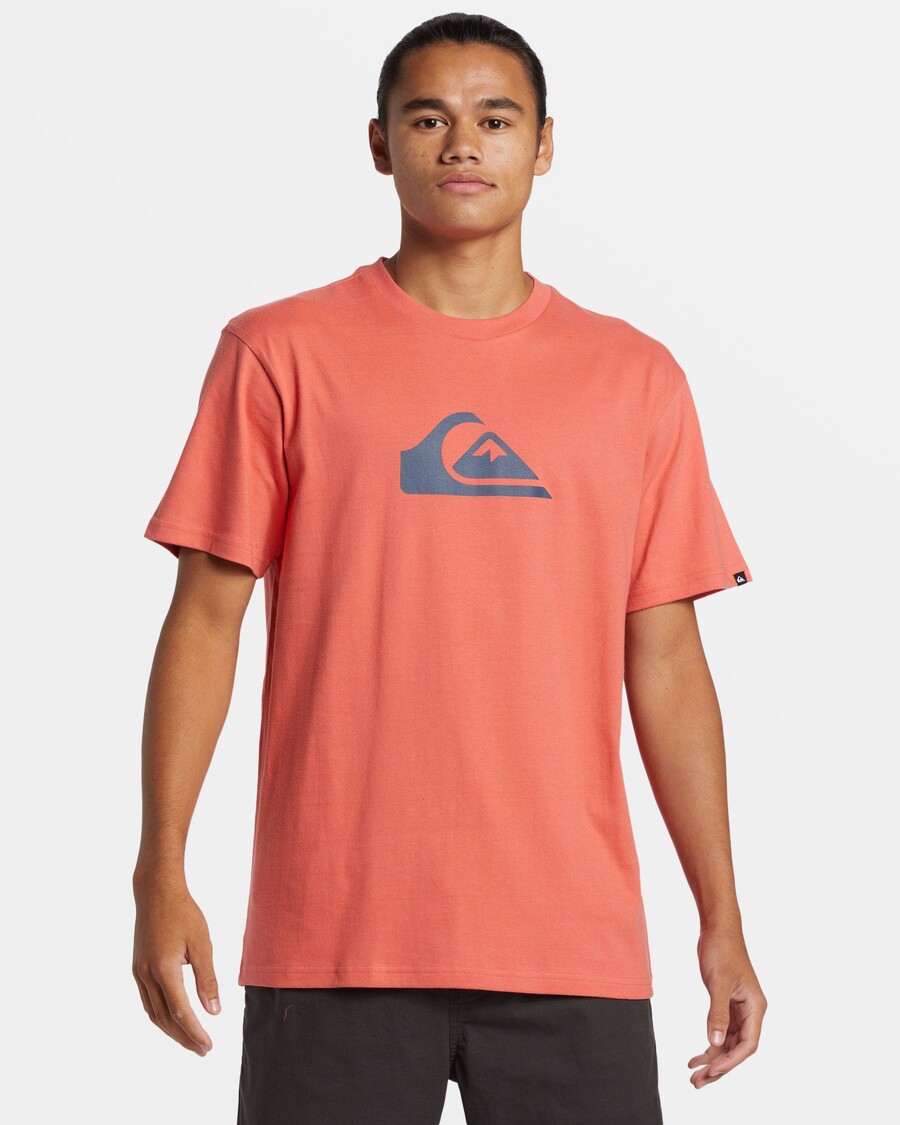 Quiksilver Comp Logo Tričko - Spiced Coral