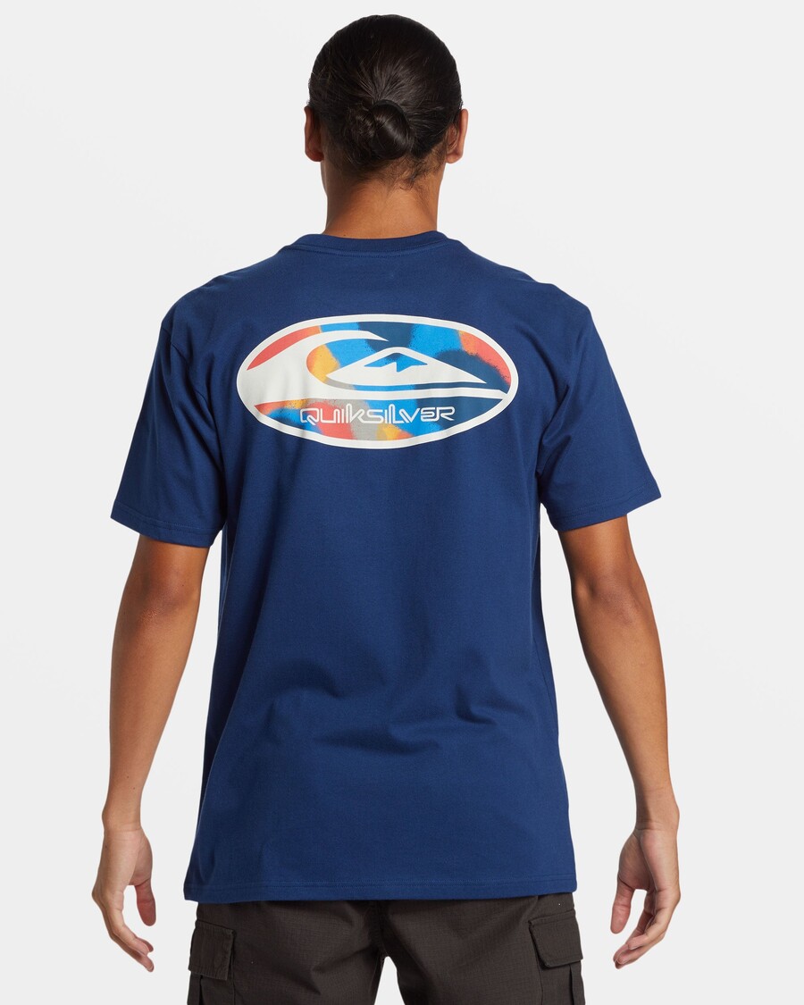 Quik Silver Retro Link T-Shirt - Estate Blue