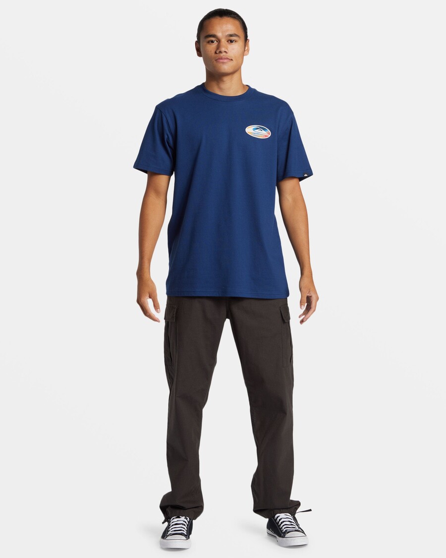 Quik Silver Retro Link T-Shirt - Estate Blue