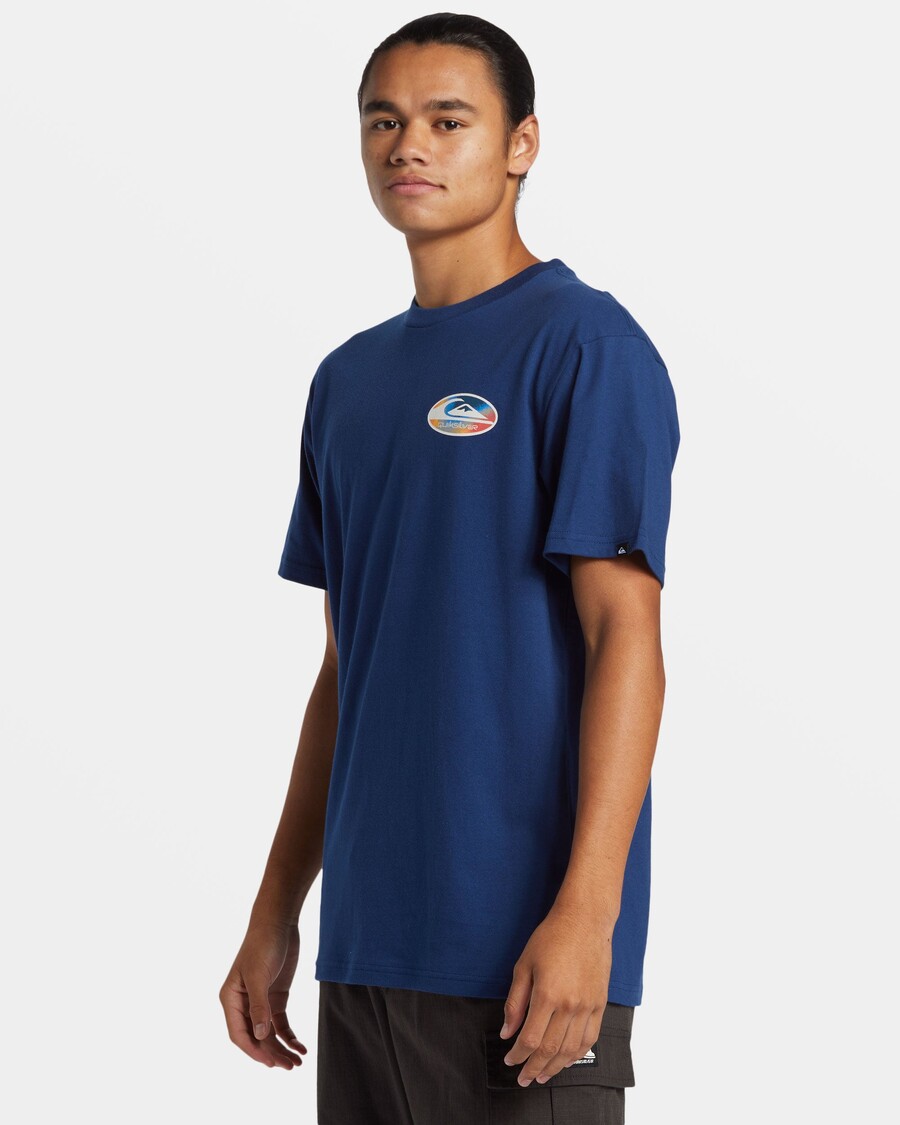 Quik Silver Retro Link T-Shirt - Estate Blue