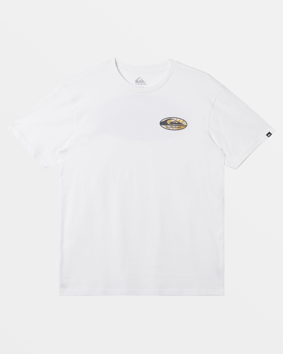 μπλουζάκι Quik ασημί ρετρό σύνδεσμο - λευκό