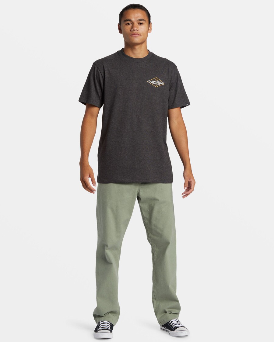 Quiksilver Omni Sign Tričko - Uhelný Vřes