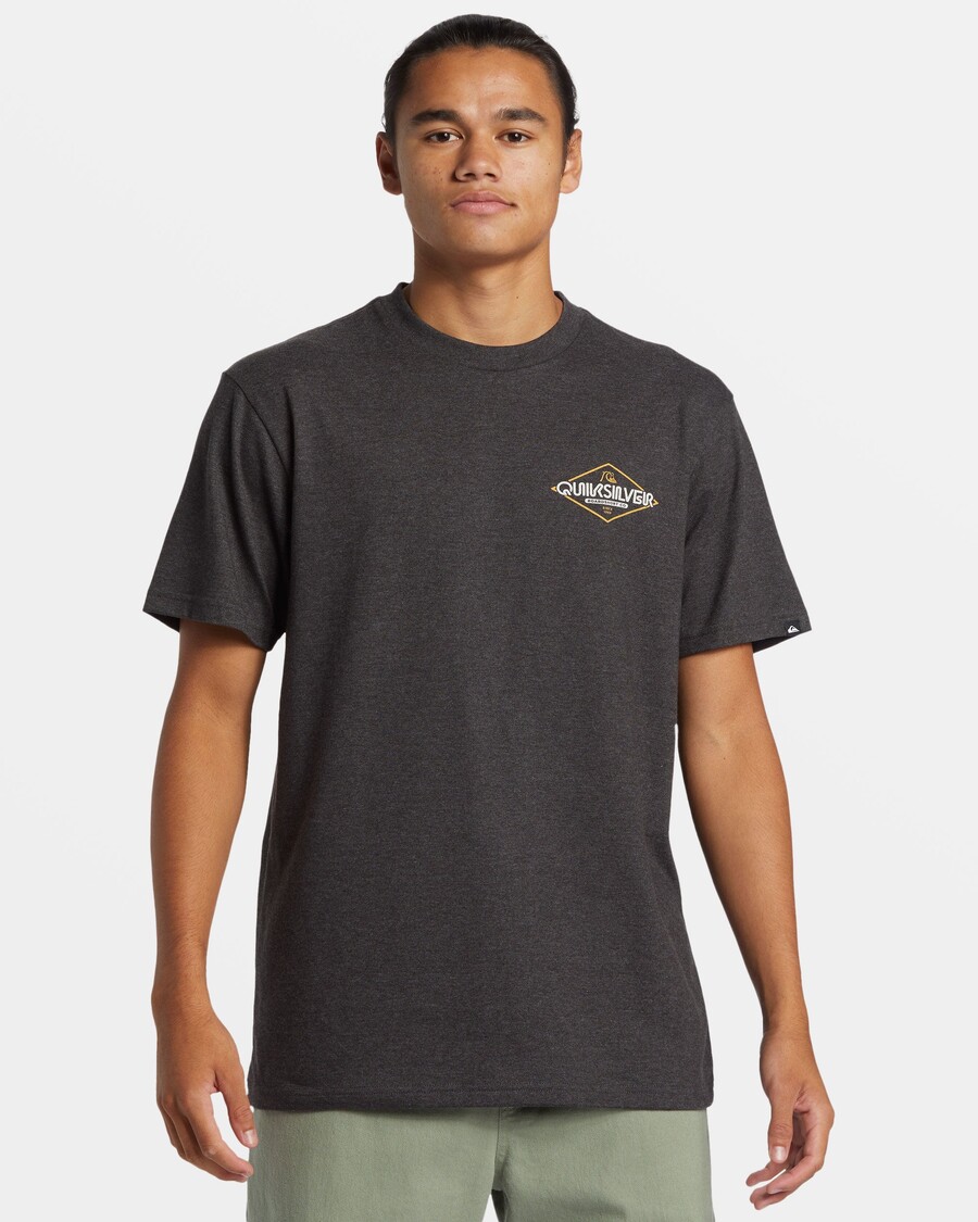 Quiksilver Omni Işareti Tişört - Kömür Funda
