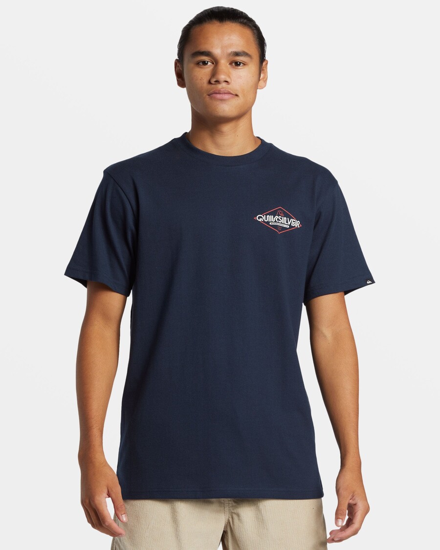 Quiksilver Omni Işareti Tişört - Koyu Lacivert