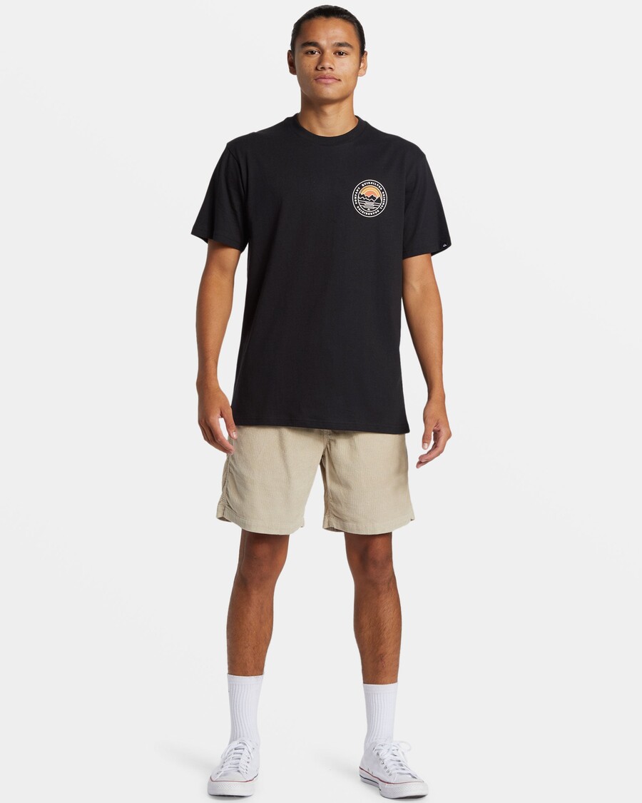 Camiseta Quik Prata Paisagens - Preta