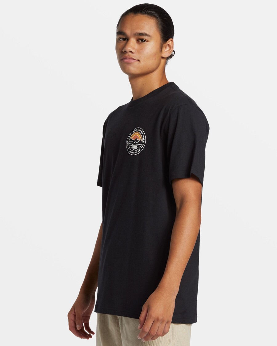 Camiseta Quik Prata Paisagens - Preta