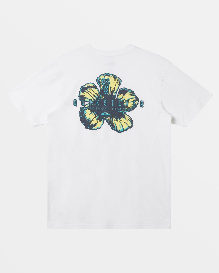 Kaos Quiksilver Hibiscus Pop - Putih