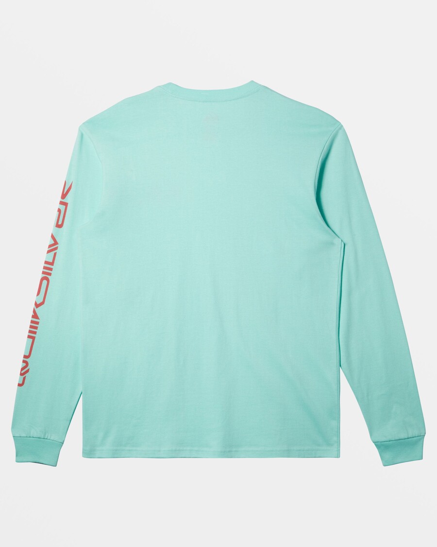 Quik Silver Comp Logo Long Sleeve T-Shirt - Beach Glass