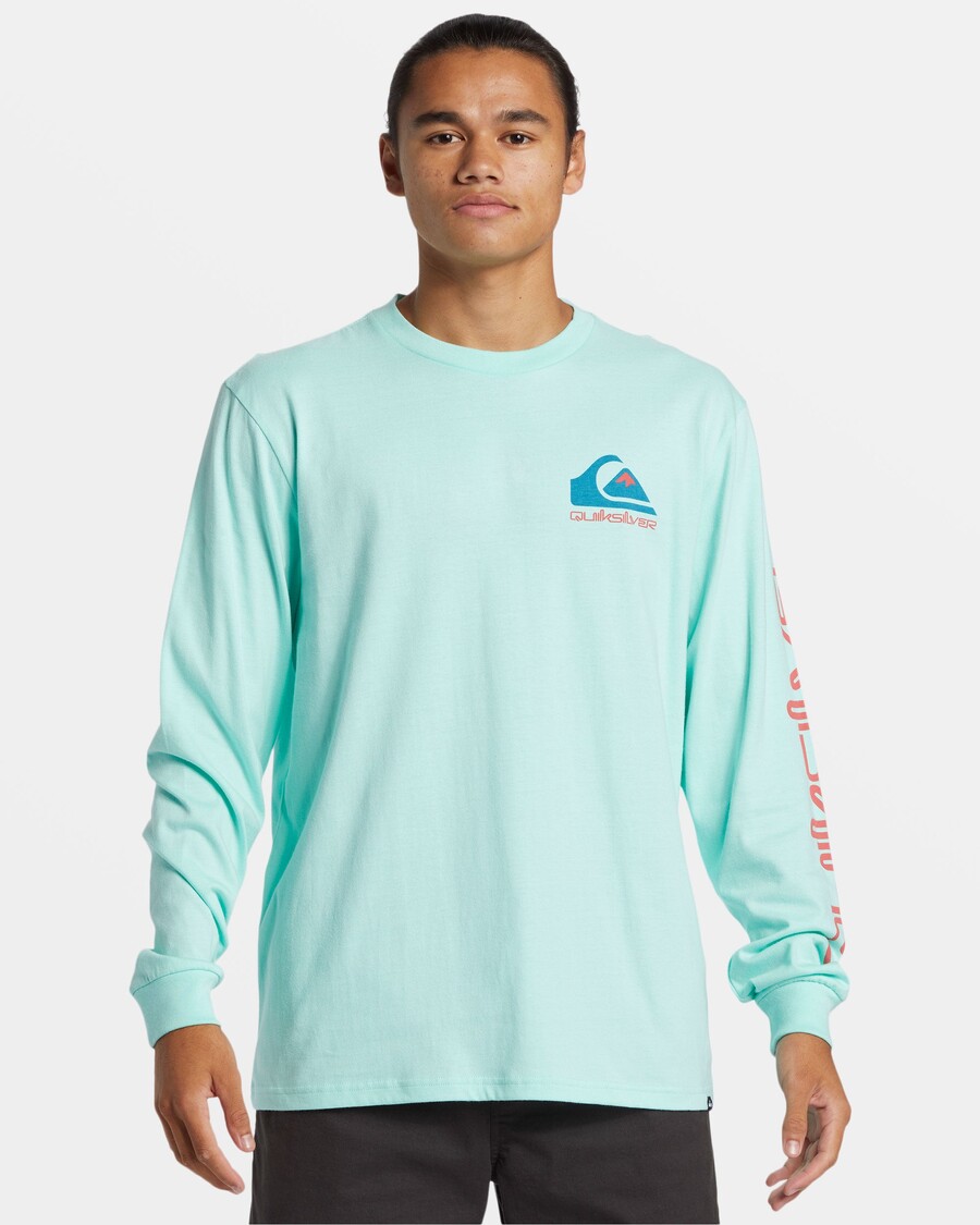 Quiksilver Comp Logo μακρυμάνικο μπλουζάκι - γυαλί παραλίας