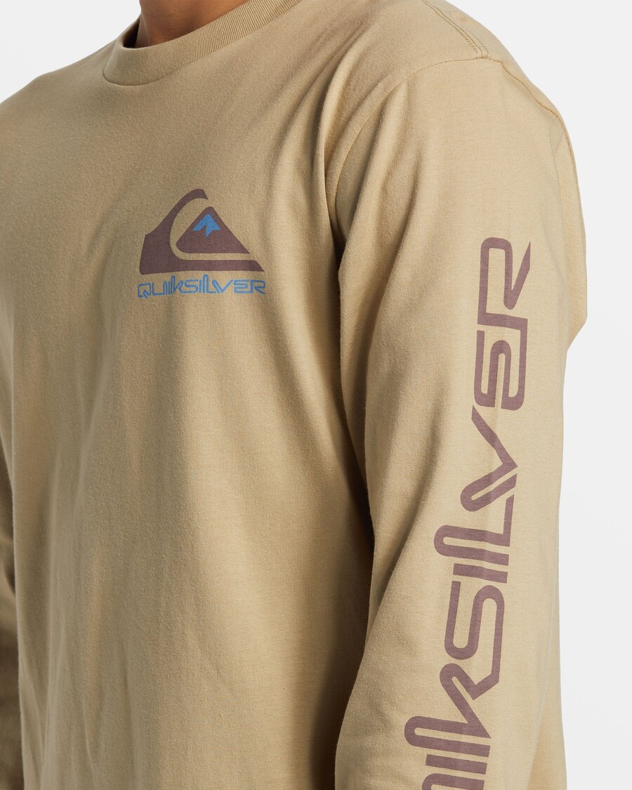 Quik Silver Comp Logo Long Sleeve T-Shirt - Twill