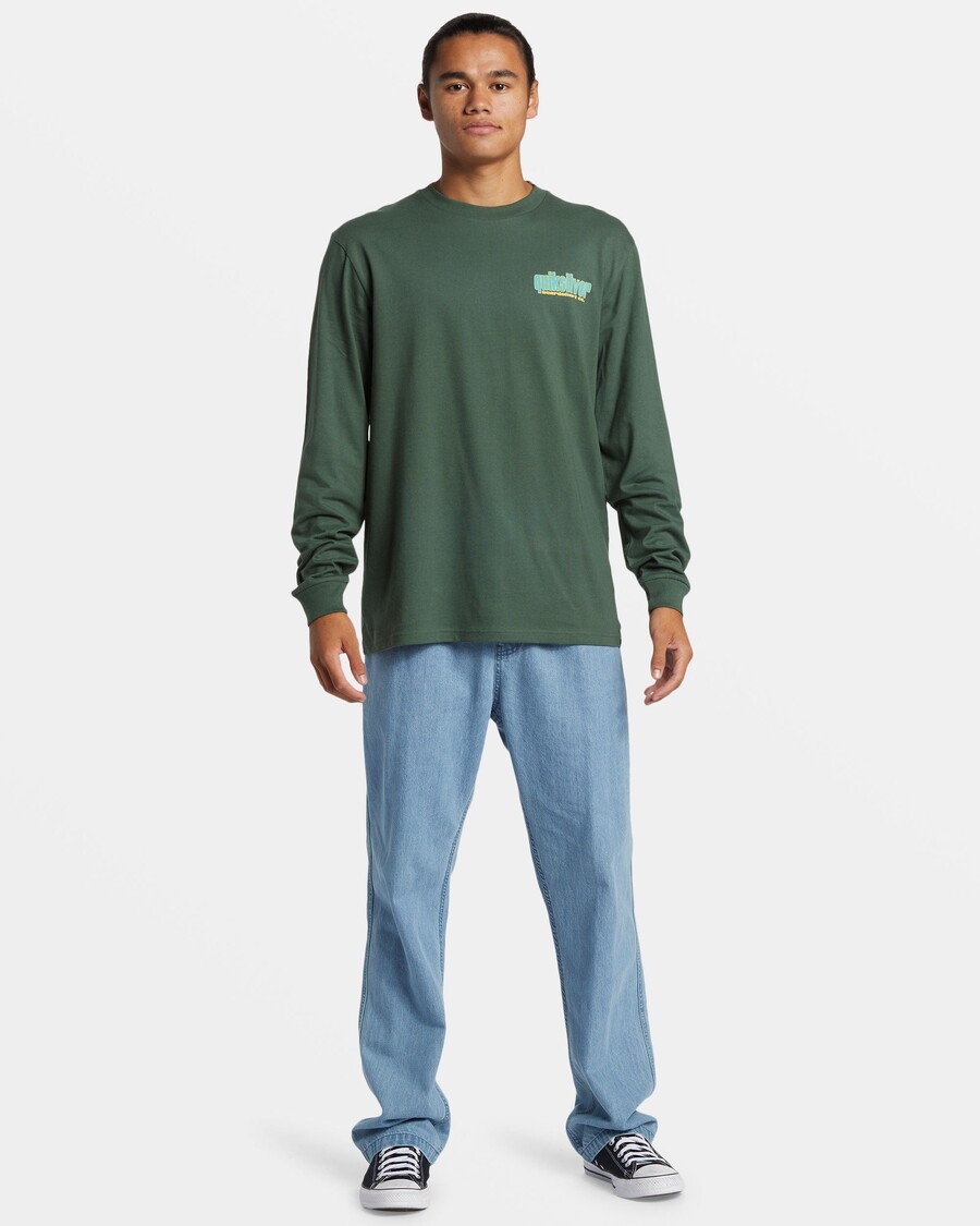 Quik Silver Three Tree Long Sleeve T-Shirt - Forest