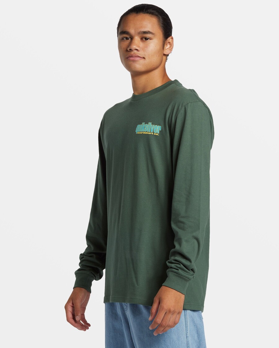 Quik Silver Three Tree Long Sleeve T-Shirt - Forest