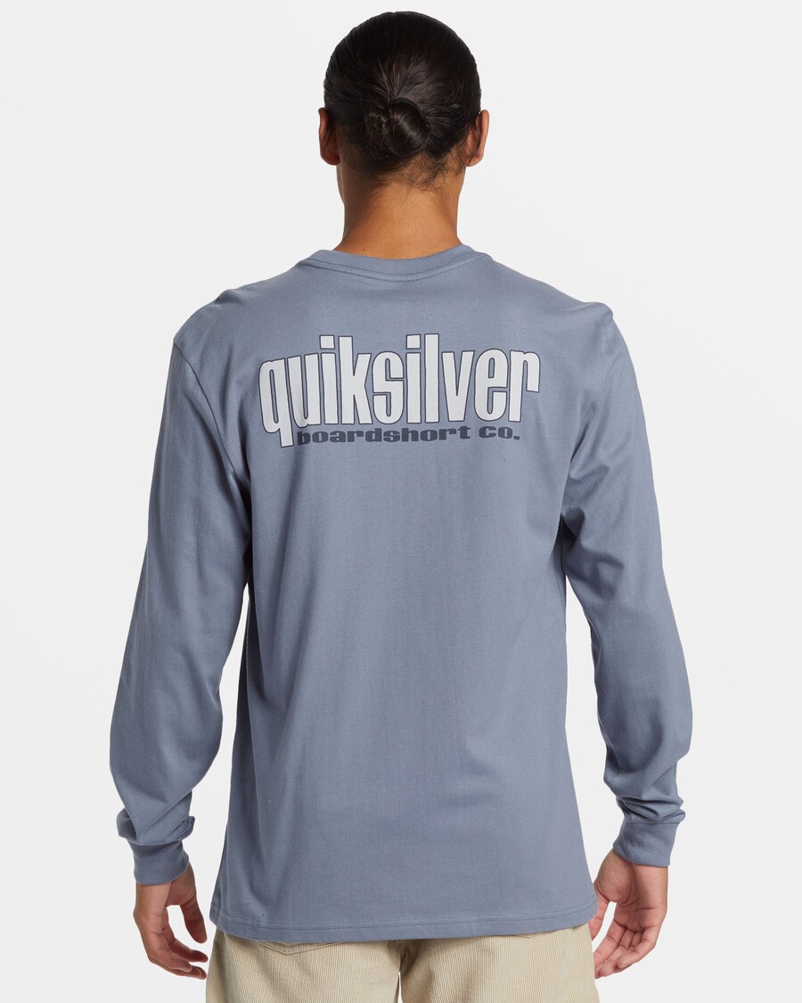 Quik Stříbrné Třístromové Tričko S Dlouhým Rukávem - Pazourek