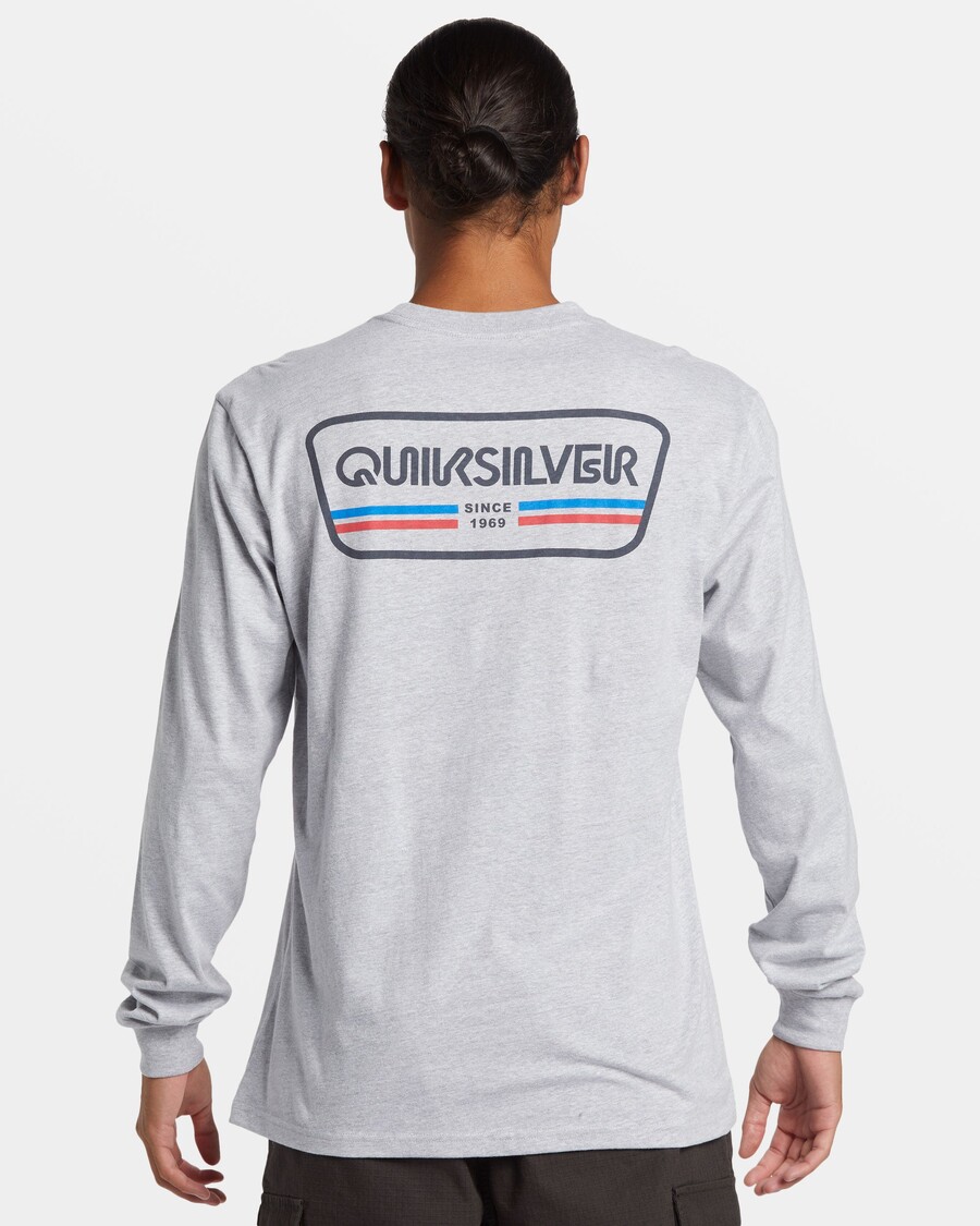 куик силвер ранге доживотна мајица дугих рукава - атлетски хеатхер