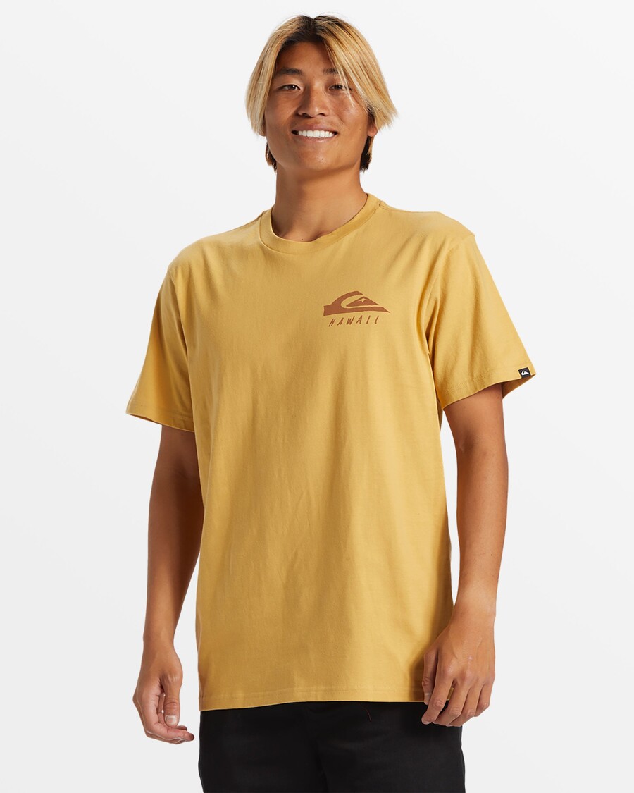 Quik Stříbrné Tribal Tribal Jungle Tričko - Podzimní List