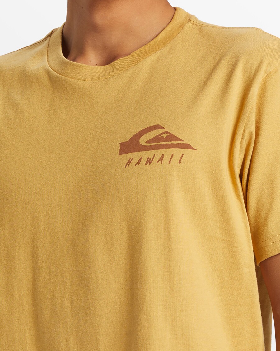 Quik Stříbrné Tribal Tribal Jungle Tričko - Podzimní List