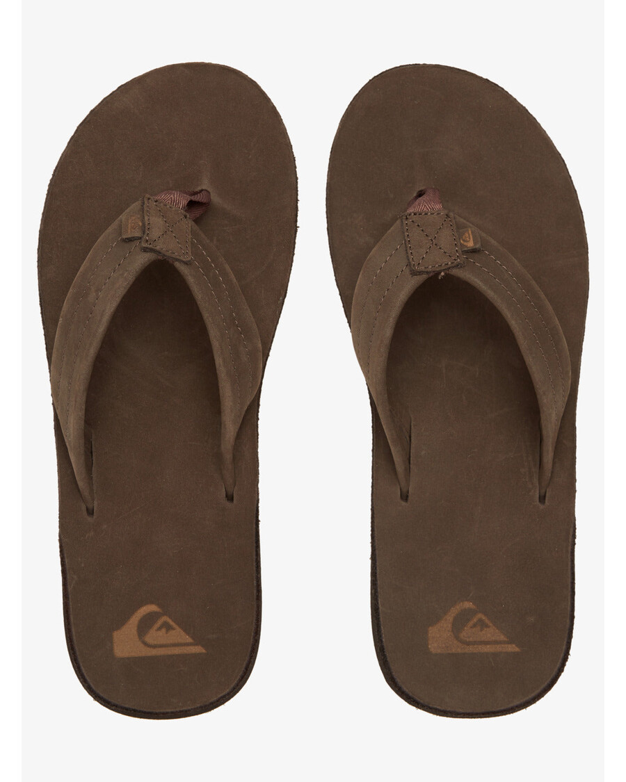 Kožené Sandály Quiksilver Erreka - Hnědá/hnědá/hnědá