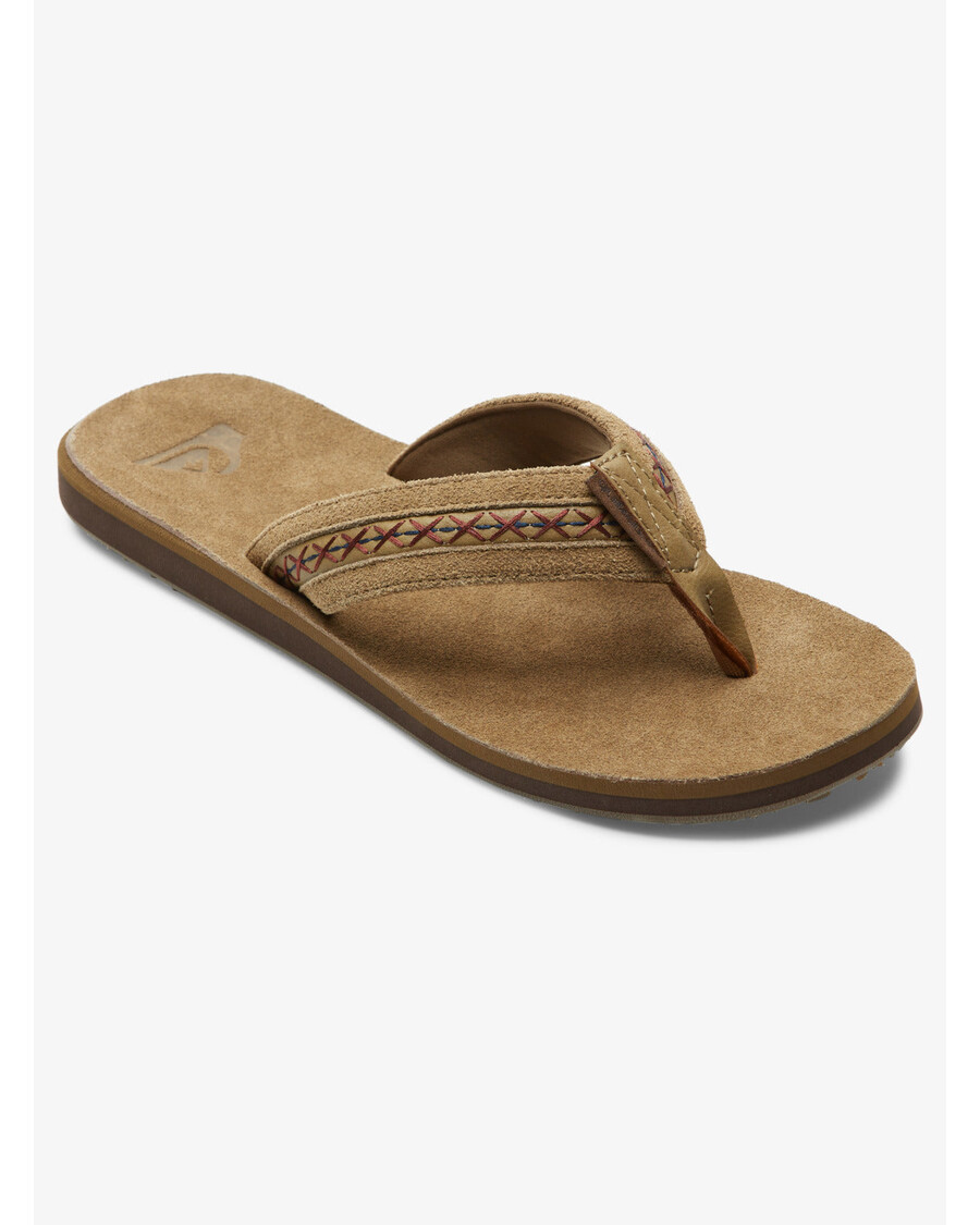 Sandália Básica Quik Silver Carver Leather Ii - Tan 1