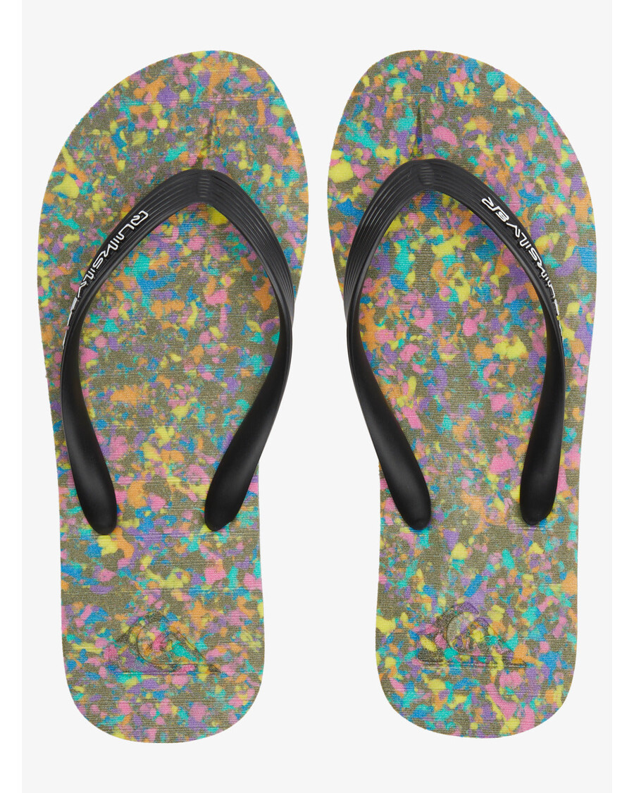 クイックシルバー モロカイ リサイクル ビーチサンダル - ブラック/ブルー/ブラック