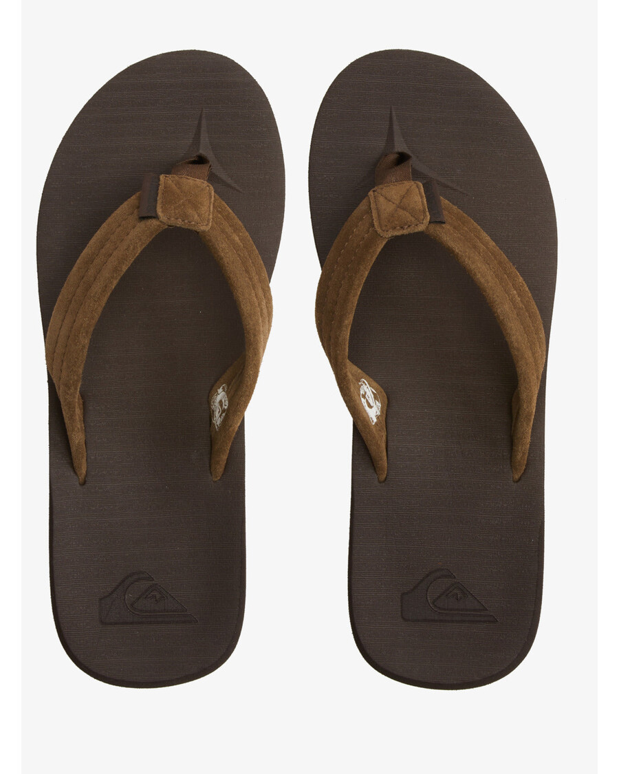 Quiksilver Carver Semišové Recyklované Sandály - Hnědé 2