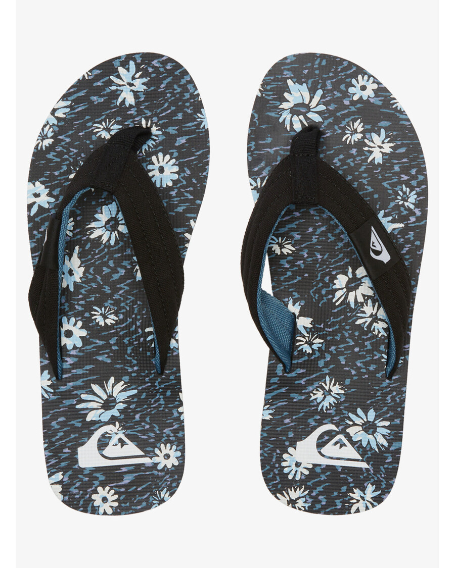 Sandal Quiksilver Molokai Layback - Hitam/biru/biru