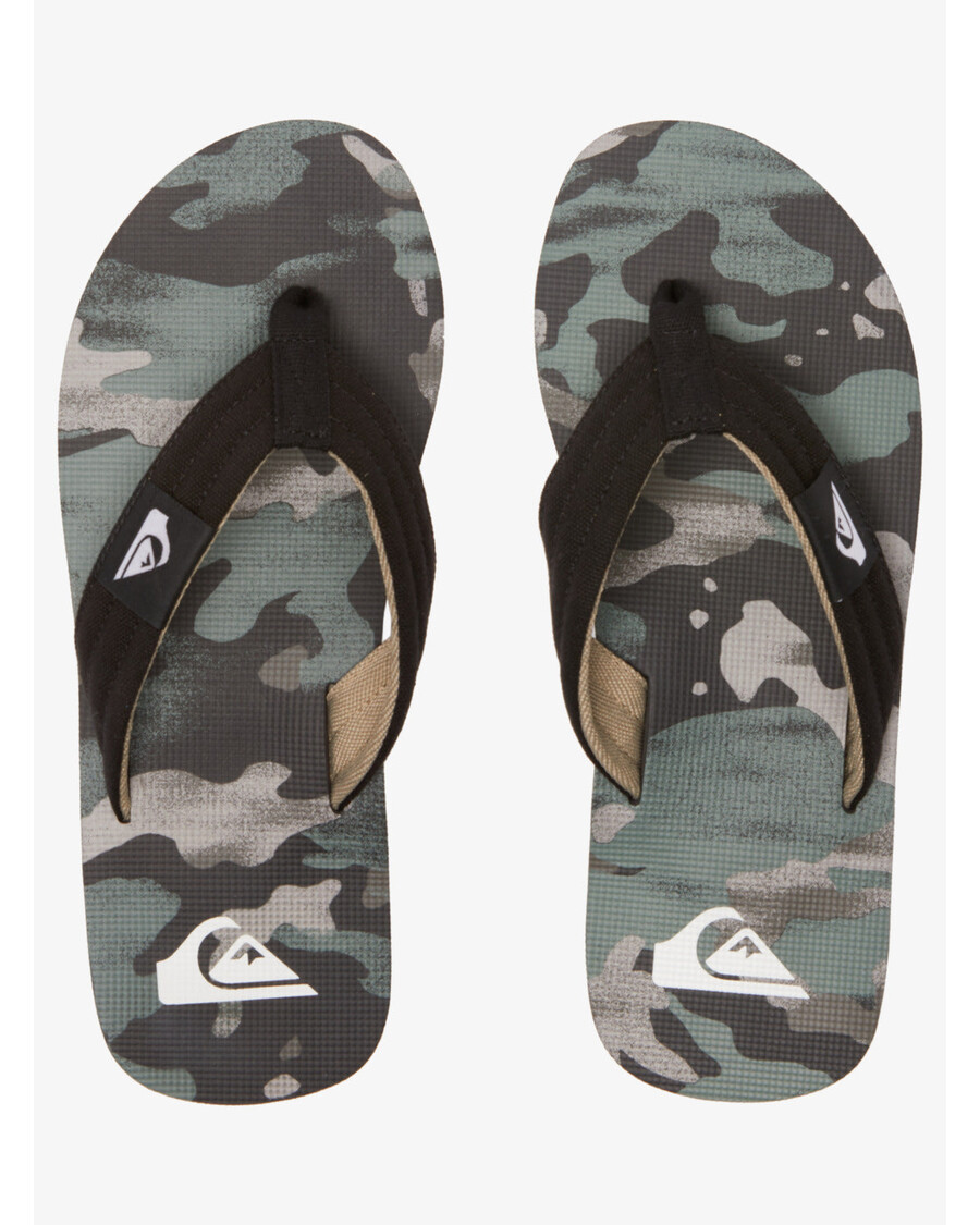 Сандалии Quiksilver Molokai - черный/зеленый/черный