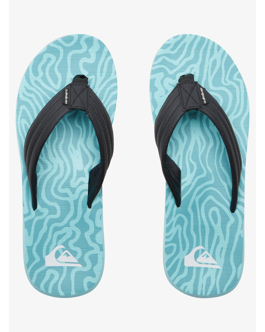 Quik Silver Carver Print Sandals - Blue 7