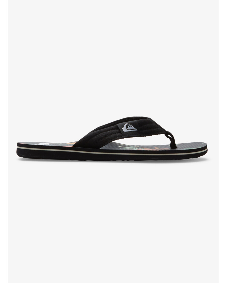 Сандалии Quiksilver Molokai - черный/оранжевый/зеленый