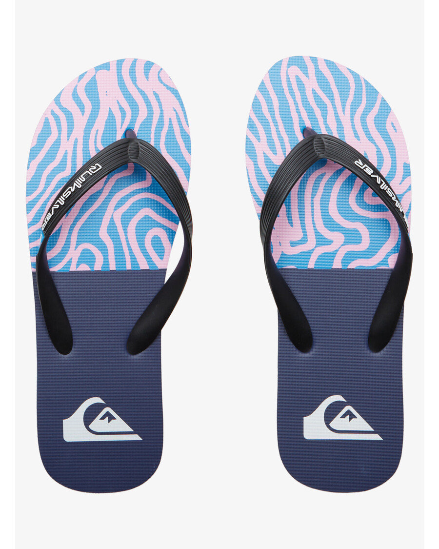 Quik Silver Molokai Art II Sandals - Black/Blue/Pink