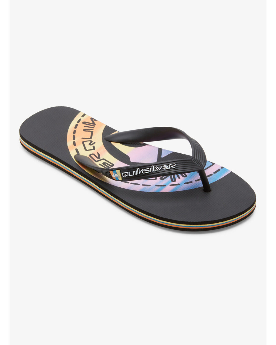 Quiksilver Molokai Art Ii Sandaalit - Musta/musta/oranssi