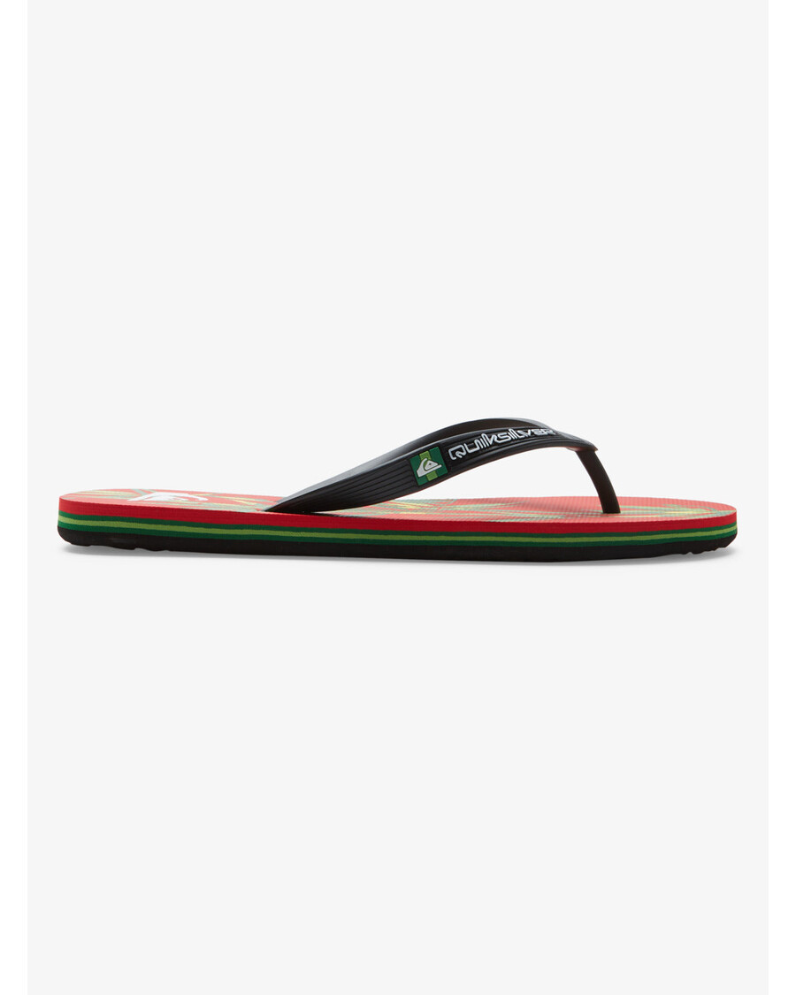 Quik Silver Molokai Art II Sandals - Black/Red/Black