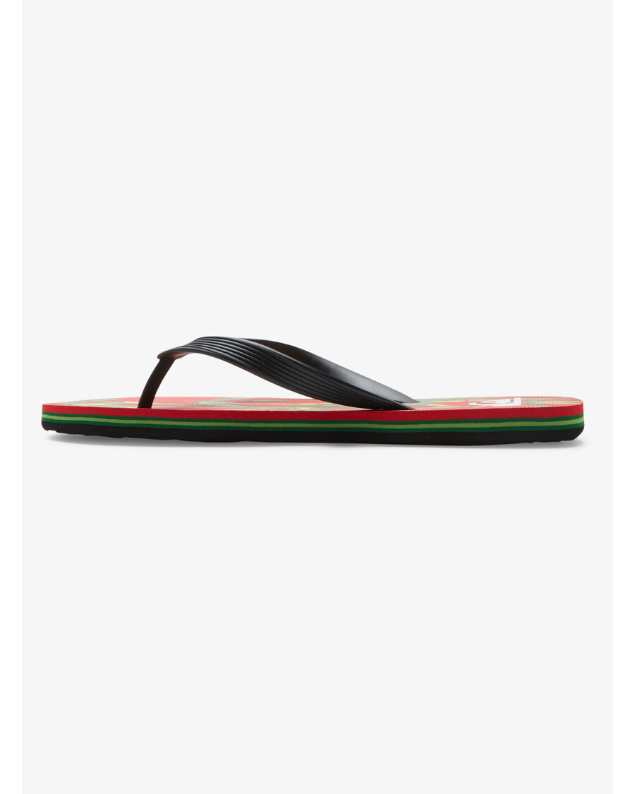 Quik Silver Molokai Art II Sandals - Black/Red/Black