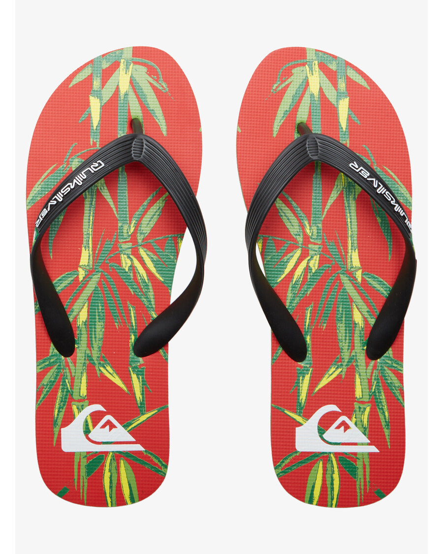 Quik Silver Molokai Art II Sandals - Black/Red/Black