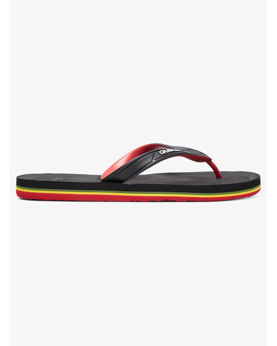 Quik Silver Haleiwa Flip-Flops - Black/Red/Green