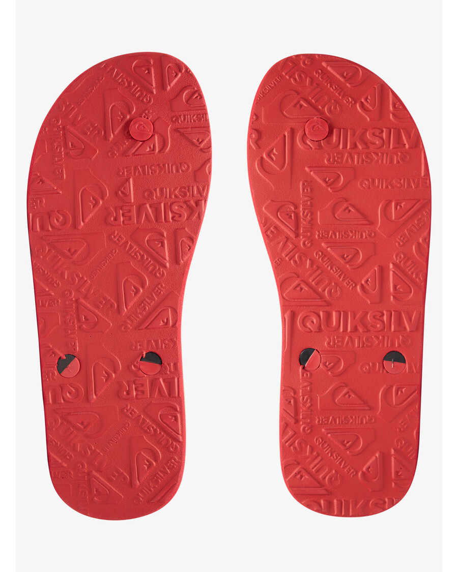 Quik Silver Haleiwa Flip-Flops - Black/Red/Green
