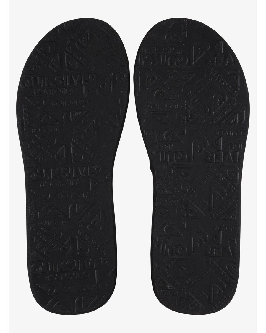 массажные шлепанцы Quiksilver - черный/зеленый/черный