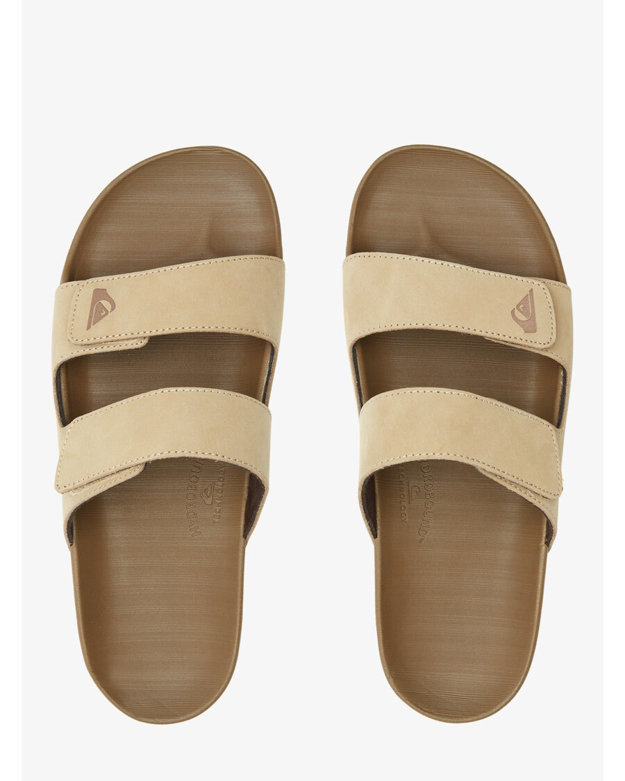 Quiksilver Rivi δερμάτινα πέδιλα διπλής προσαρμογής - μαύρισμα 1