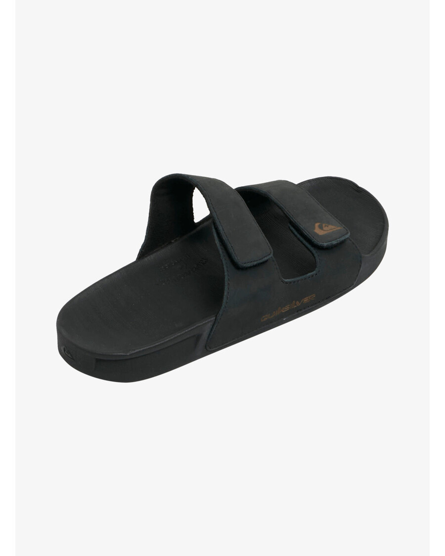 Кожаные сандалии с двойной регулировкой Quiksilver Rivi - черный 1