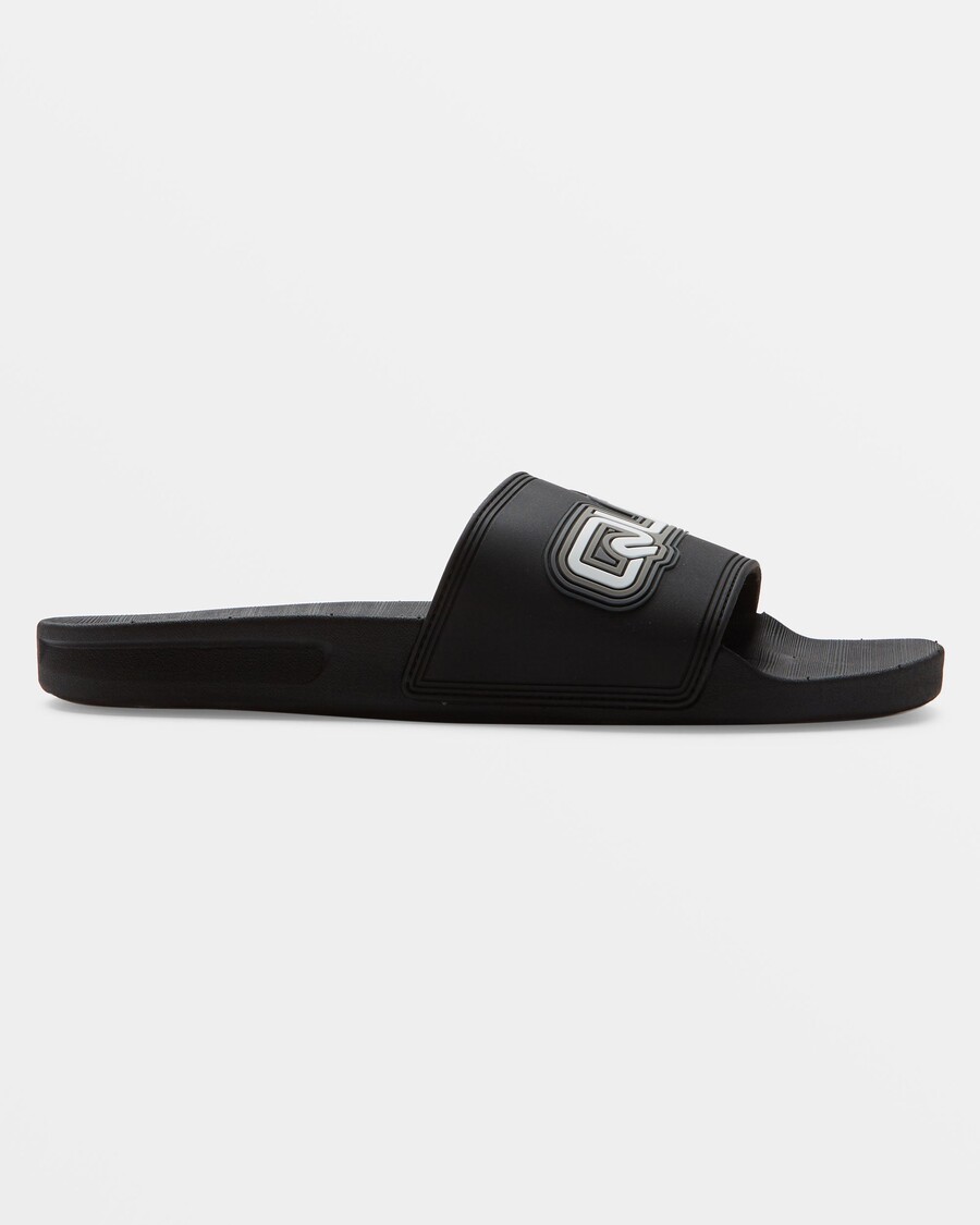 Quik Silver Rivi Wordmark Slide II Sandals - Black 1