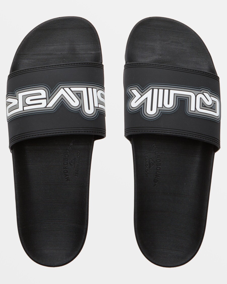 Quik Silver Rivi Wordmark Slide II Sandals - Black 1