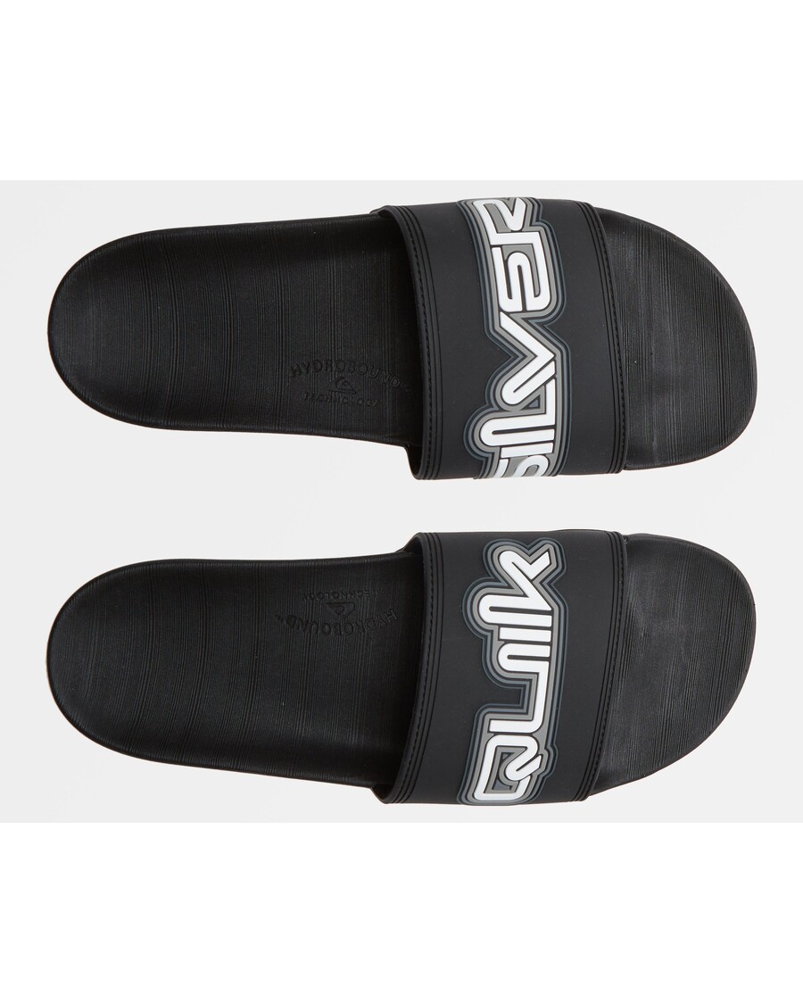 Quik Silver Rivi Wordmark Slide II Sandals - Black 1