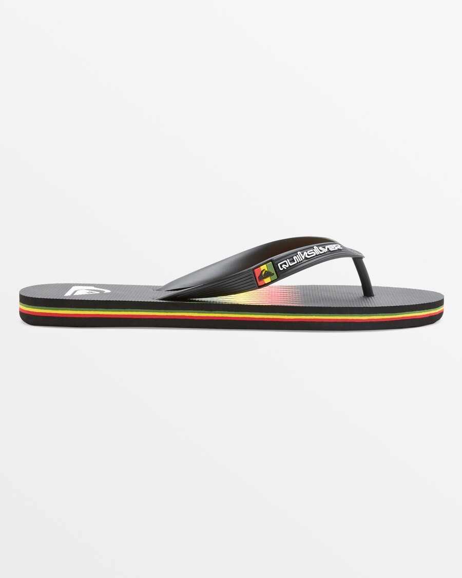 σανδάλια Quiksilver Molokai Art Ii - μαύρα/κόκκινα/πράσινα