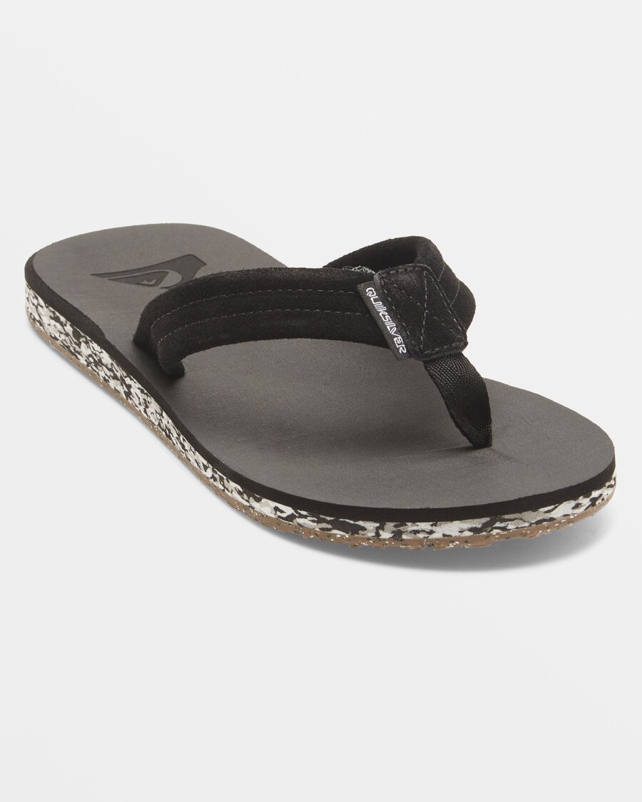 Quiksilver Carver Suede Reciklirani Sandali - črni 1