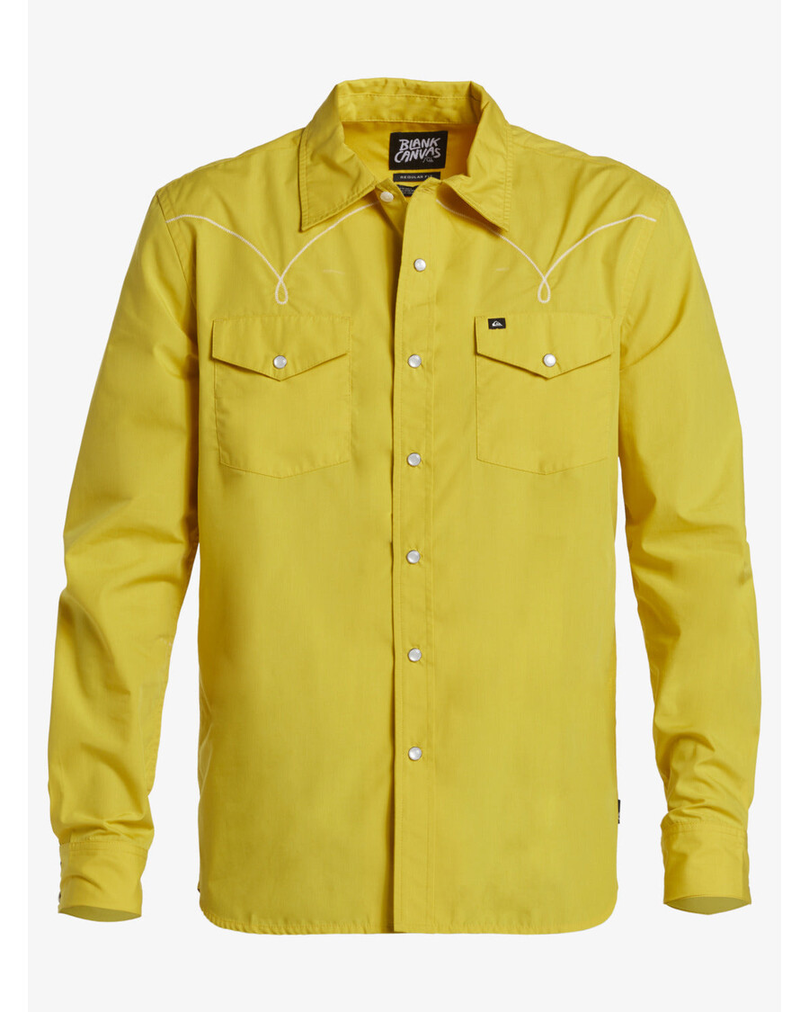 Quik Silver Andy Y Andy Cowboy Shirt - Oil Yellow