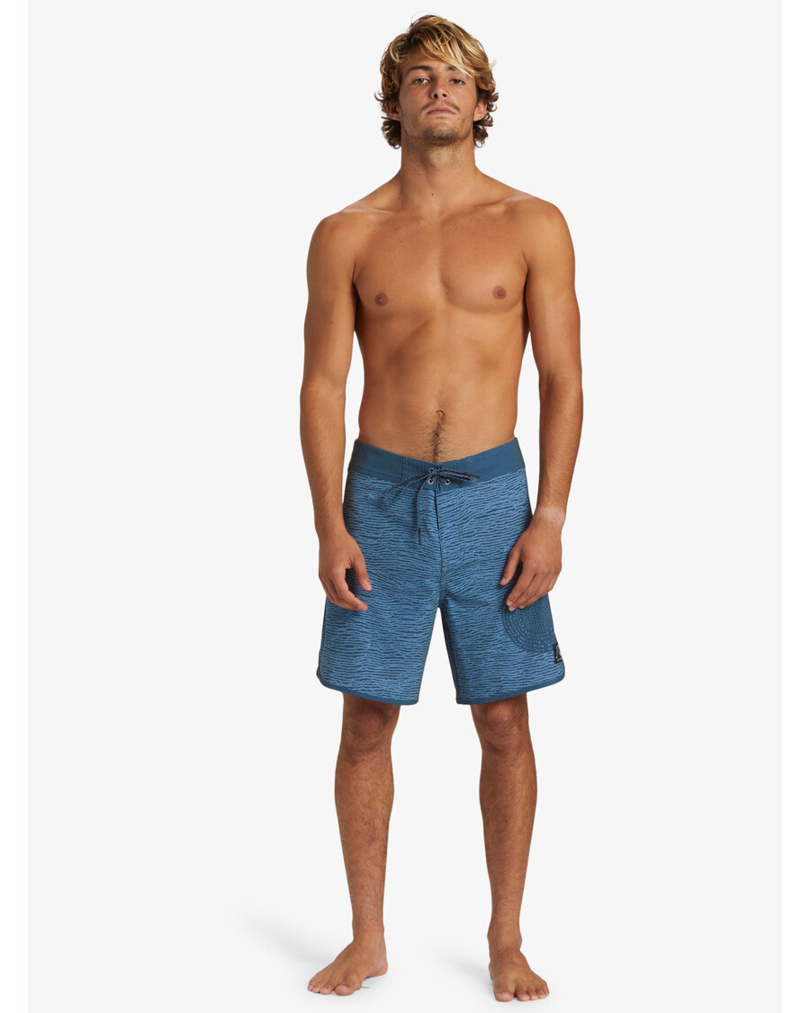Quik Silver Blank Canvas Alex Kopps Original Scallop 18" Boardshorts - Midnight Navy
