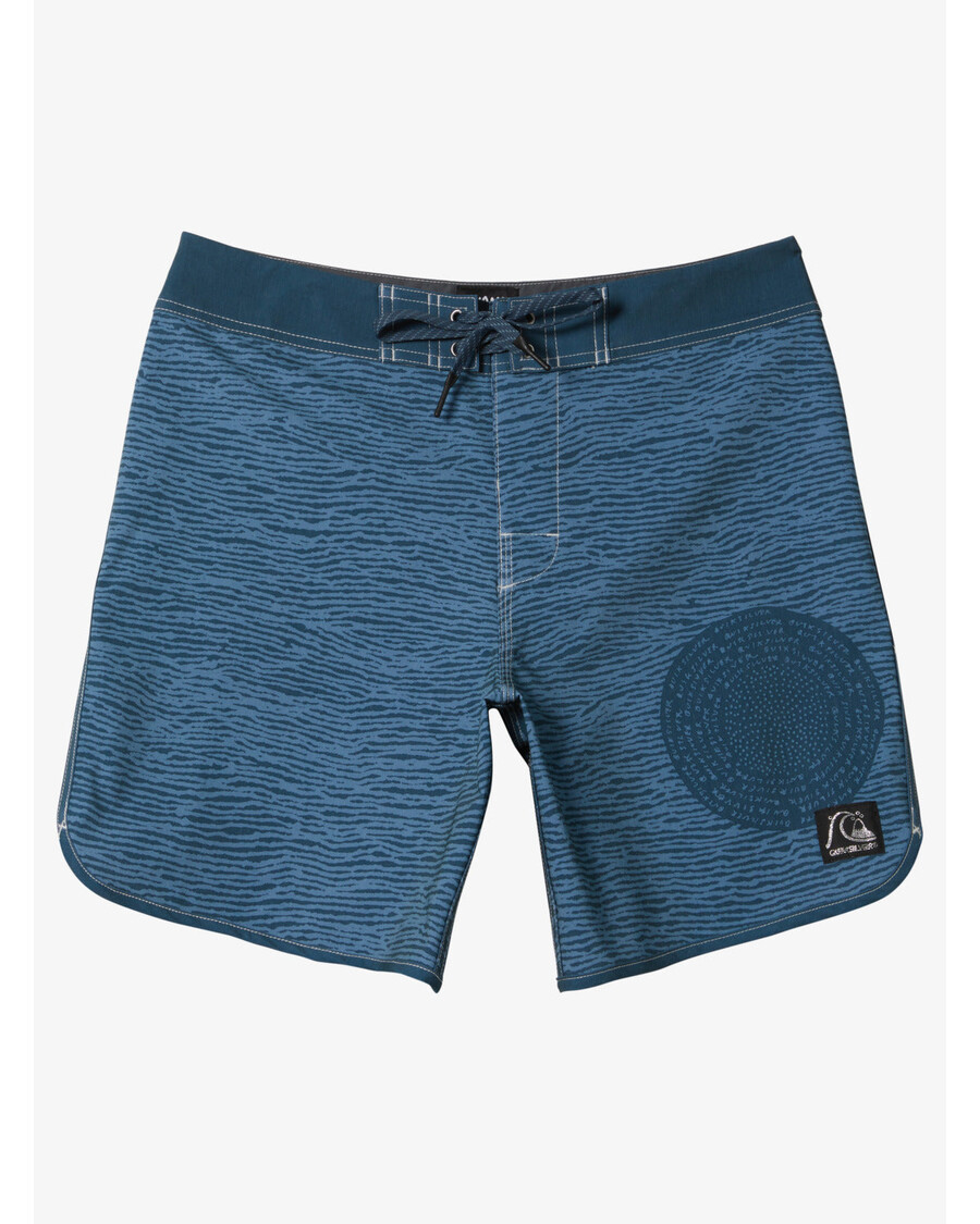 Quik Silver Blank Canvas Alex Kopps Original Scallop 18" Boardshorts - Midnight Navy
