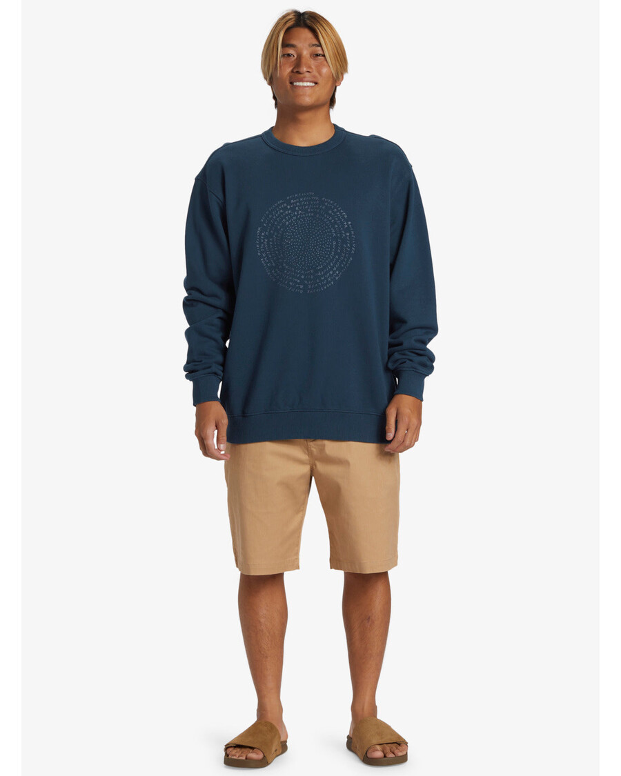 Quik Silver Blank Canvas Alex Kopps Crew Neck Sweatshirt - Midnight Navy