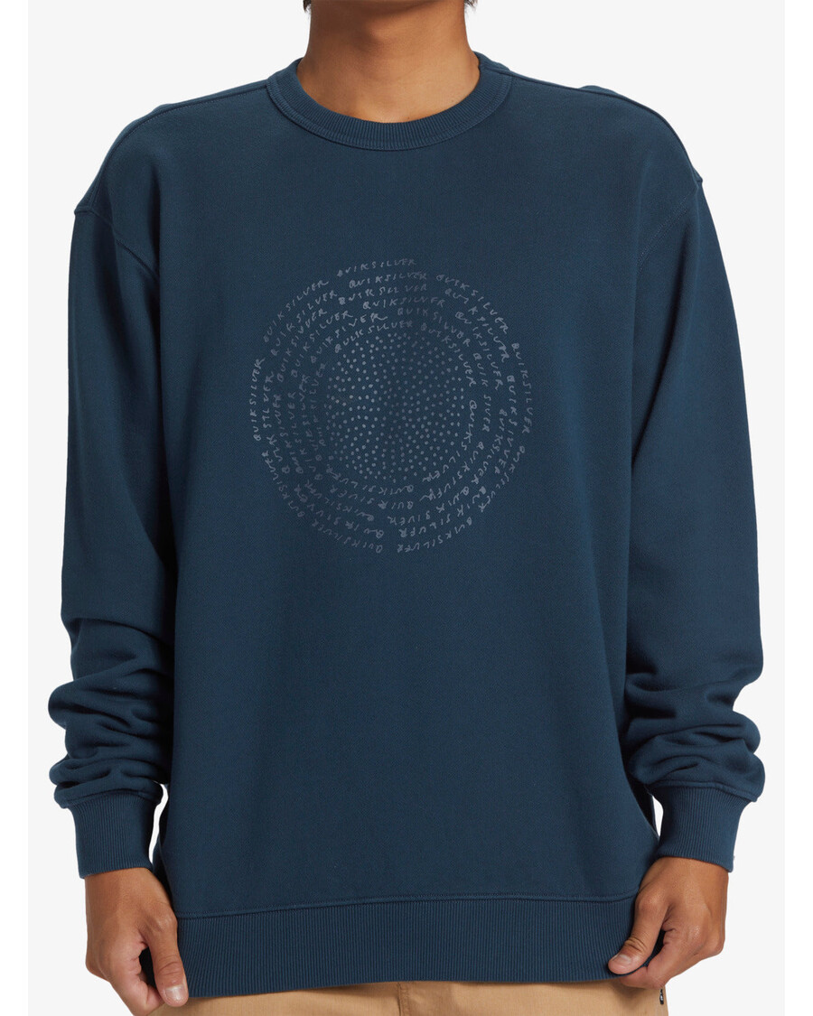 Quik Silver Blank Canvas Alex Kopps Crew Neck Sweatshirt - Midnight Navy